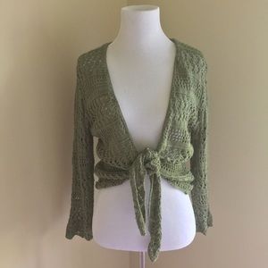 Green Knit Coverup from Dress Barn